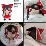 sleeping reimu fumo