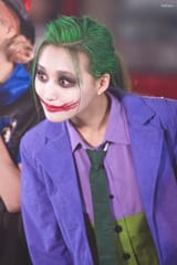 intense joker look