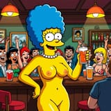 6957055 - AI-generated Marge_Simpson moe&#039;s_bar The_Simpsons