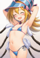 1girl, loli, aged down, immature female, from side, hands behind head, armpit, a s-2753057258