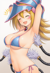 1girl, huge breasts,, from side, hands behind head, armpit, arched back, Dark Ma s-2753057258