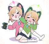 Saiba Midori, Saiba Momoi, Blue Archive 大乱闘モモイミドリシスターズ