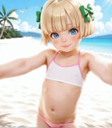 Tabitha (DQV Daughter) at the Beach