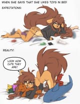toys in bed - expectation vs. reality bb063715b4fd0d7c20d029418344ec51
