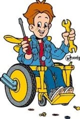 wheels - he looks smart