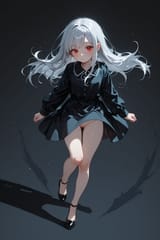 139608-2890181941-preteen girl long hair silver hair red eyes freckles, cleft of venus, dressed, (floating shadow_1.5)