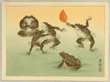 Ohara Koson - Frog Sumo (ca. 1930s)