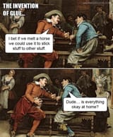 The invention of glue
