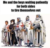 me and the boys waiting