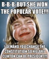 hillary clinton crying baby