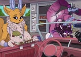 roller skates are dangerous, especially when Renamon distracts you by putting her tits in a burger and fries 8f7bdc4fb08bd590ebdc5258d769f3b3