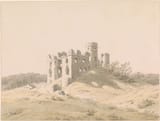 castle ruins sketch