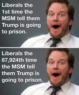 Libtards when the MSM tell them - &#039;Trump is going to prison&#039; - Meme