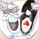 Alona (Blue Archive), Plana (Blue Archive), food Special cake coffee