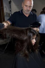 sara hair dry bored bald guy again hehe
