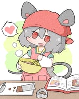 NAZRIN DOING SOMETHING TO CHOCOLATE