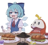 cirno spaghetti sandwich also fuecoco-min