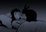 living with rabbits means not sleeping with a cucumber on eyes 1641096733753