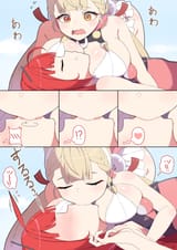 yuri, Zenless Zone Zero, lesbian kiss 人工呼吸のやり方が分からないお嬢様と溺れたふりをするタヌキ
