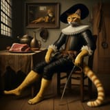 khajit cat has a fancy hat