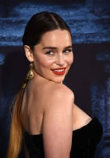 Emilia Clarke cleavage photos at Game of Thrones Season 6 Premiere-4
