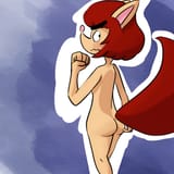 7 years old Fox girl butt