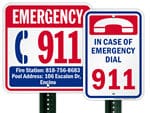 call-911-signage