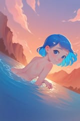 2131240772-1239238870-1203-score_9, score_8_up, score_7_up, score_6_up, 1girl, young girl, loli, child,, solo, sexy, Ultramarine blue hair bell, smile, nak