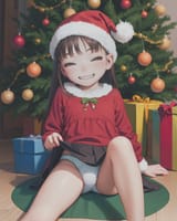 175542-3483521498-2618-girl with christmas tree, loli, little girl, diaper changing, _lora_st_Range_murata_style_v02_1_, lift skirt, panties, grin