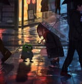 apu small rain anime girl