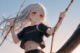 140658-370043778-[loli girl long hair silver hair red eyes freckles_0.1], midriff, (swinging_1.9) sailing ropes