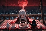 140703-49423279-[loli girl long hair silver hair red eyes freckles_0.1], midriff, (tumbling_1.5) from blanket, harbour docks picnic, tea set, re
