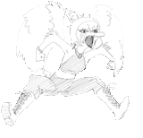 923 - art_book black_and_white Fang gif Monochrome transparent