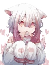 cat ears, strawberry, milk