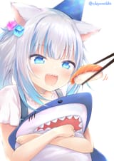 HololiveEN, virtual YouTuber, Gawr Gura birthday sushi!!