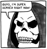 skele is super scared frame