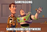 samefagging