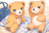Female teddy bear, Teddy bear, no humans, sexual teddy bear, blue eyes, smug, b s-1460713993
