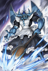 no humans, Obelisk the Tormentor, maid dress, maid headdress, apron, black dress s-3266966527