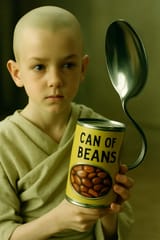 do not try to bend the beans thats impossible
