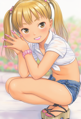 1girl, loli, aged down, immature female, gyaru, bleached hair, long nails, pain s-2080698261