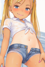 1girl, loli, aged down, immature female, gyaru, bleached hair, long nails, pain s-476883663