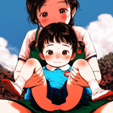 2girls, age difference, height difference, loli, aged down, kindergarten uniform s-3924465444