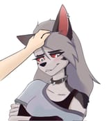 Loona is going to regret liking this headpat