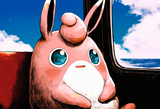 Wigglytuff on the train, no humans, pokemon, train, train interior, sitting, fro s-2423202995