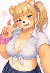 Female teddy bear, Teddy bear, bear furry, sexual teddy bear, blue eyes, smug, g s-3129164681