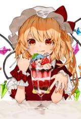 FLANDRE ABOUT TO EAT REMILIA IN ICE CREAM