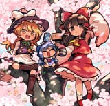 CIRNO MARISA REIMU TREE