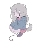 girl, beast ears, tail 犬
