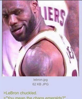 lebron chuckled 